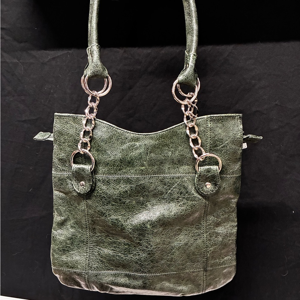 Soprano Olive Green Quilted Shoulder Bag - Picture 3 of 5